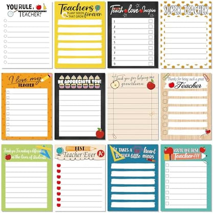 Pajean 12 Pcs Teacher Notepads Lined Back to School Gifts