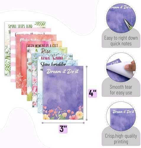 Mr. Pen- Inspirational Sticky Notes and Stylus Pens, 20 Pack