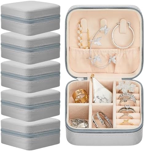 Taiyin 6/12/50 Pcs Travel Jewelry Case Bulk