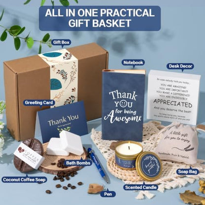 Thank You Gift Box for Men, Employee Appreciation Gifts for Men with