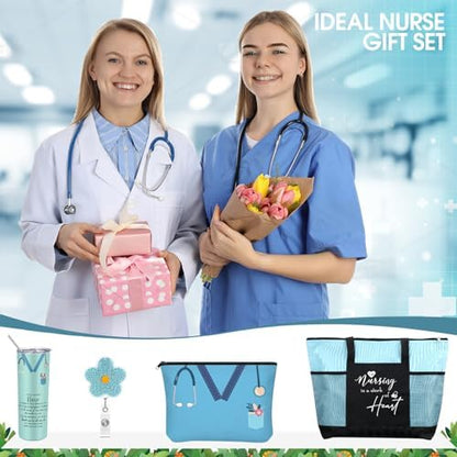 Willinglong Nurse Appreciation Gifts for Women, Blue, 5 Pcs