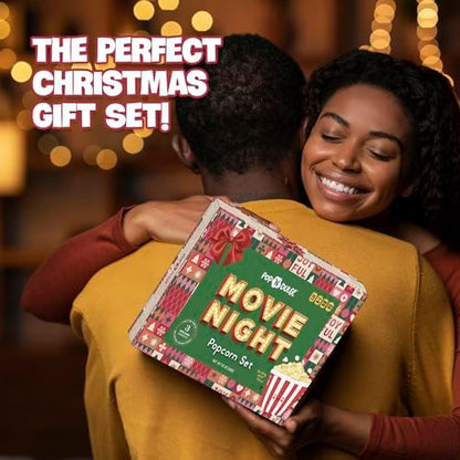 Movie Night Christmas Gifts - Holiday Popcorn Gift Baskets Gift Sets