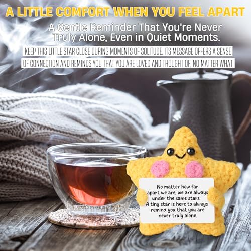 Crochet Yellow Star Doll Friendship Gift - Emotional Comfort Support