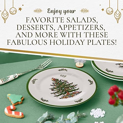 Spode – Christmas Tree – Melamine Salad Plates - Set of 4
