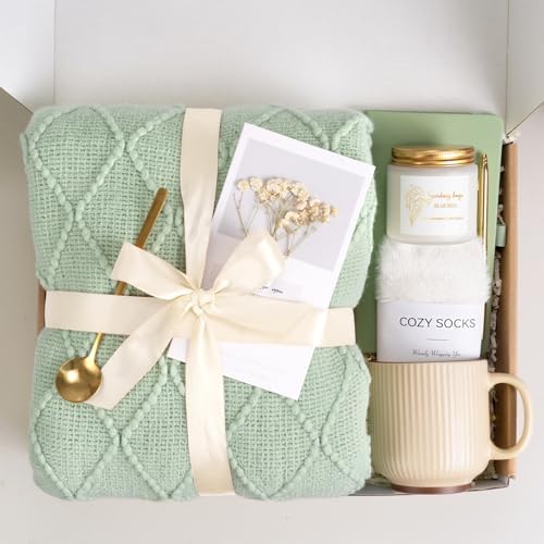 Get Well Soon Self Care Gift Basket for Women, Teacher Appreciation