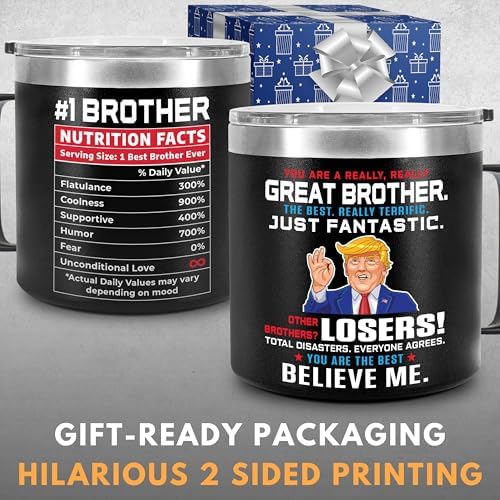 Great Brother Mug 14Oz - Gift & Birthday Presents from Sister