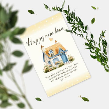 New Home Card, Housewarming Greeting for Women Men, Happy New Home