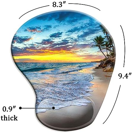 DOOKE Ergonomic Mouse Pad with Wrist Support and Coaster,Mouse Pads