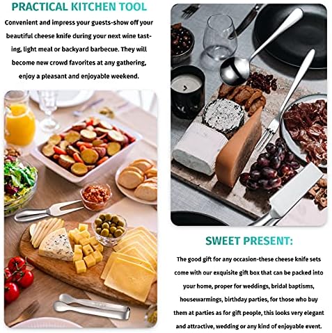 Patelai 14 Pcs Cheese Spreader Knives Set for Charcuterie Board
