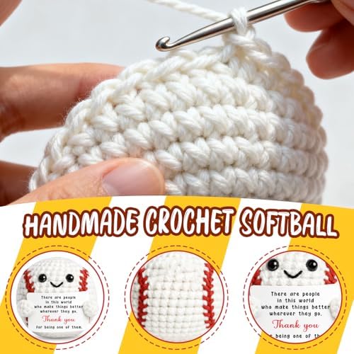 Teacher Appreciation Thank You Crochet Baseball Gifts for Women Men