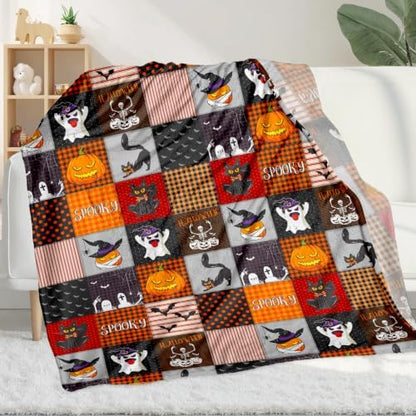 Halloween Throw Blanket, Fall Decorations for Home, 40x60inches