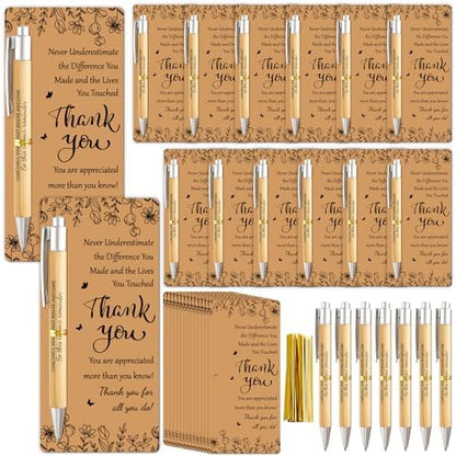 gisgfim 30 Sets Employee Appreciation Gift Bulk Inspirational Bamboo
