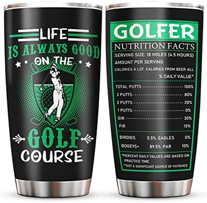 Golf Gifts for Men, Golf Birthday Accessories Tumbler (20oz)