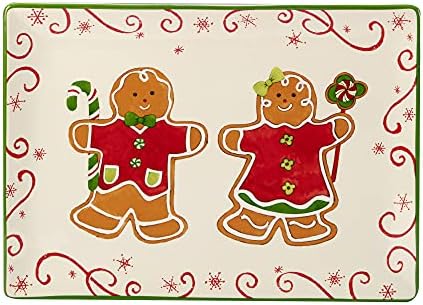 Certified International Holiday Magic Gingerbread Rectangular Serving