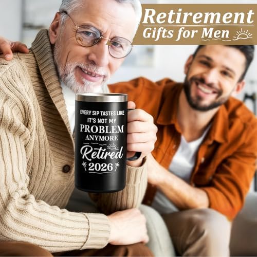 Qtencas Retirement Gifts for Men, 20oz Stainless Steel Insulated