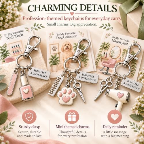 The You Make a Difference Appreciation Gift Set, Cards and Keychains
