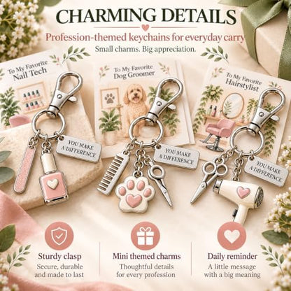 The You Make a Difference Appreciation Gift Set, Cards and Keychains