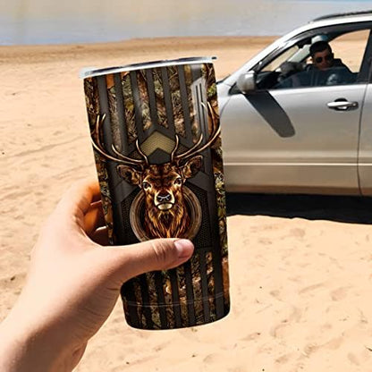 winorax Deer Hunting Tumbler 20oz Hunter Gifts For Men Hunters Double