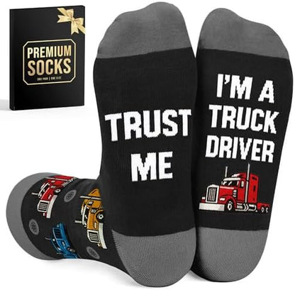 Truck Driver Gifts - Gifts For Truck Drivers, Trucker Gift, Fun Socks