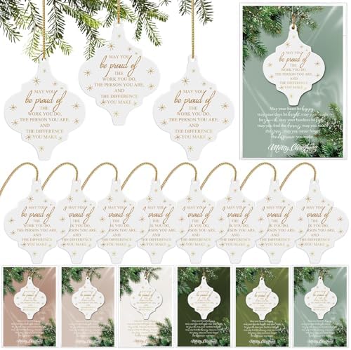 Sieral 18 Set Christmas Ornament Gifts Bulk Thank You Gift for