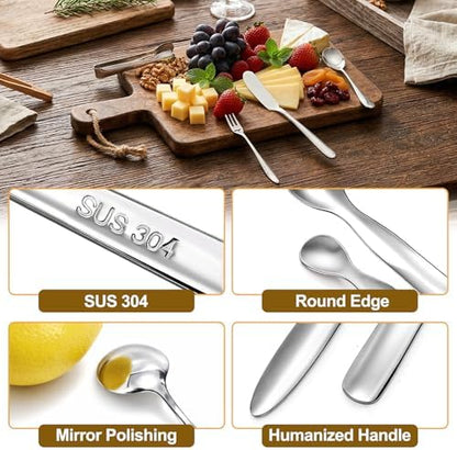 32 Pieces Cheese Butter Spreader Knives Set, Charcuterie Accessories
