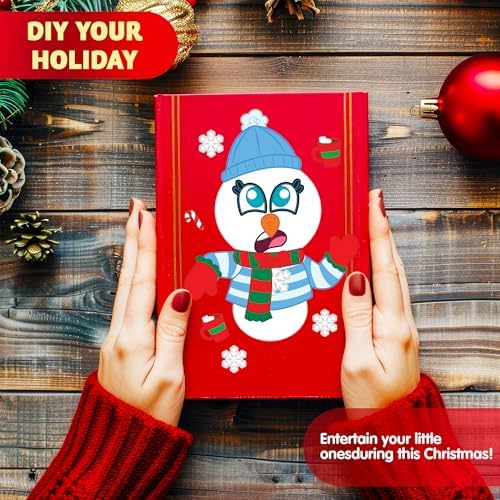 JOYIN 48 Pcs Christmas Make A Face Sticker Sheets Make Your Characters