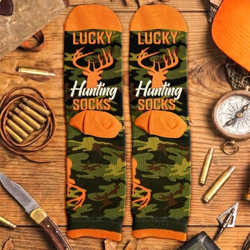 Hunting Accessories for Men, Dad - Funny Deer & Duck Hunting Socks