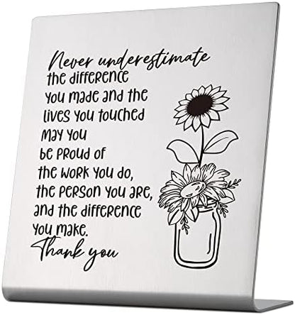 Thank You Gift for Women, Coworker, Friends, Teacher, Retirement Gifts