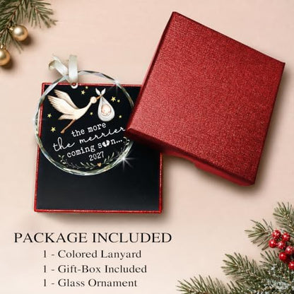 Christmas Pregnancy Reveal Ornament – Unborn Baby Christmas Keepsake