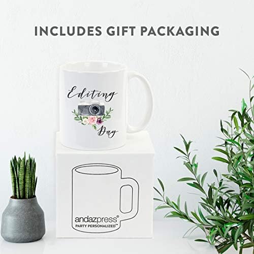 Andaz Press Photographer 11oz. Coffee Mug Gift, Editing Day, Camera