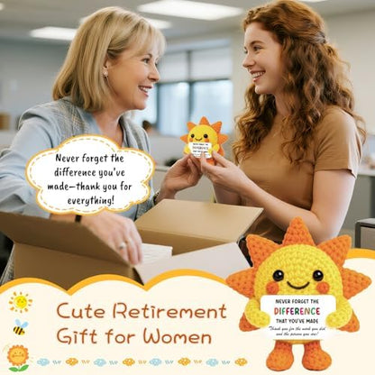 Mini Birthday Gifts for Woman Coworkers Teacher Positive Crochet