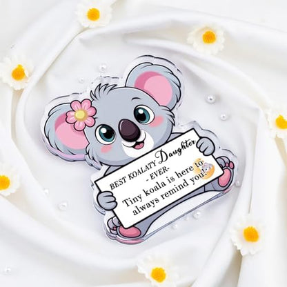 isiyu Daughter Gifts from Mom Dad Koala Gifts for Girls Decor Sign