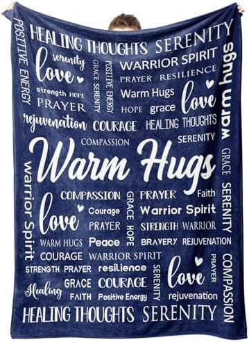 Afterprints Warm Hugs Healing Blanket, Get Well Gifts for Women Men