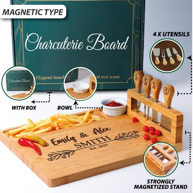 Personalized Charcuterie Board - Wedding, Engagement, Anniversary