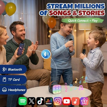 YLL Karaoke Machine for Kids Adults, Birthday Gifts for Boys