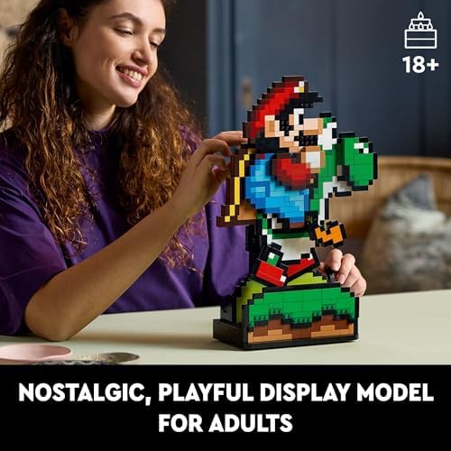 LEGO Super Mario World: Mario & Yoshi Building Set for Adults, Ages