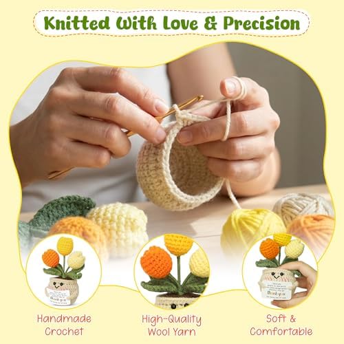OASSIE Christmas Thank You Gifts for Women - Positive Crochet Tulip