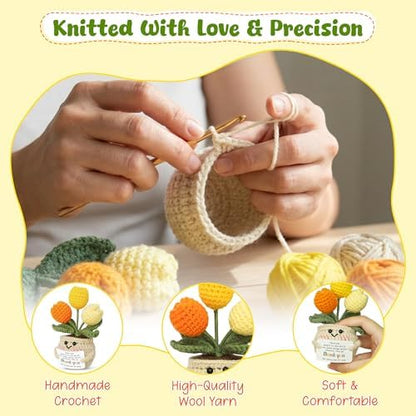 OASSIE Christmas Thank You Gifts for Women - Positive Crochet Tulip