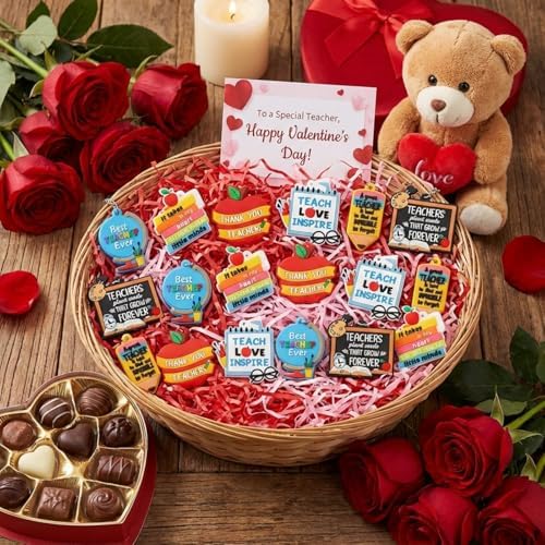 Henoyso 36 Pcs Teacher Keychains Bulk Teachers Appreciation Gifts in