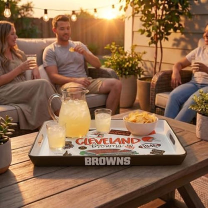 NFL Cleveland Browns Loco Fan Large Serving Tray w/Handles