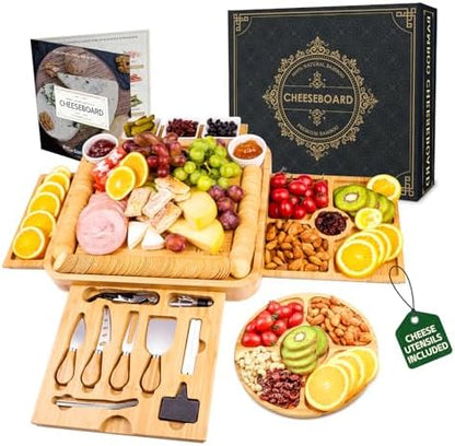 Charcuterie Boards Gift Set, Cheese Board Knife Set, Entertaining