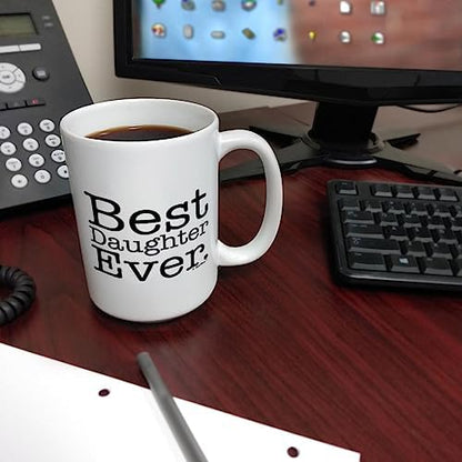 ThisWear Best Daughter Ever 15oz Coffee Mug - 1 Pack