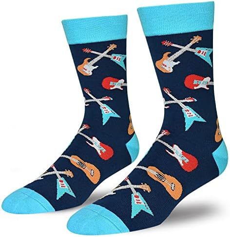 GOLIN Music Themed Party Gifts - Funny Saying Crew Socks for Musician