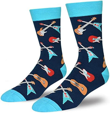 GOLIN Music Themed Party Gifts - Funny Saying Crew Socks for Musician
