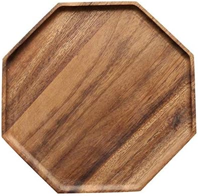 2 Acacia Wooden Trays Serving Platter Cheese Veggie Round Charcuterie