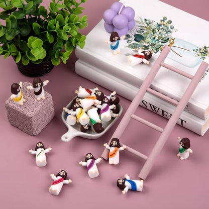 30 Pcs Mini Jesus Figures Tiny Jesus Loves You Figurine Little