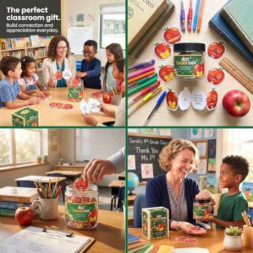 Teacher Affirmation Gifts – 60 Positive Apple Teacher Appreciation