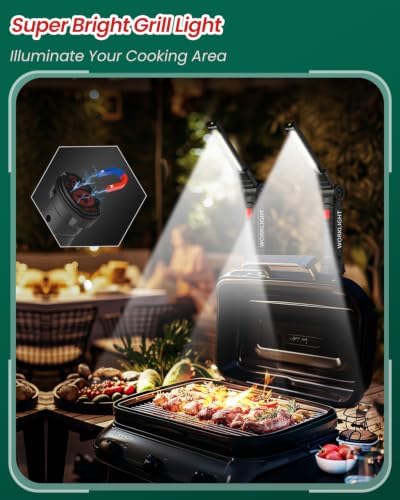 Coquimbo 2 Pack Rechargeable Work Light, Christmas Dad Gifts for Men