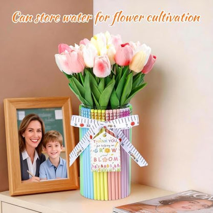 Teacher Gifts-Gift Card Holder,Macaron-Coloured Pencil-Shaped