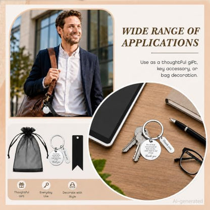 12 Pcs Team Appreciation Gifts Bulk for Coworker Staff Keychains